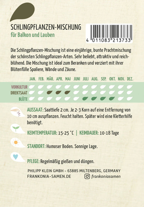 Frankonia Samen Blumensamen-Mischung Schlingpflanzen