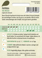 Frankonia Samen Blockpaprika Yolo Wonder