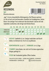 Frankonia Samen Rosenkohl Igor