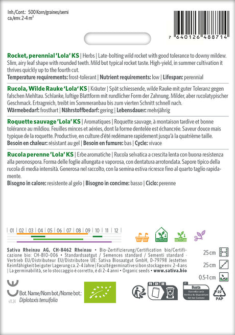 Sativa Rucola Wilde Rauke 'Lola' KS