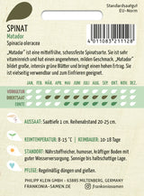 Frankonia Samen Spinat Matador