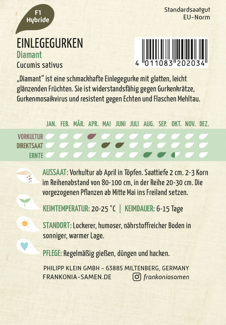 Frankonia Samen Einlegegurken Diamant