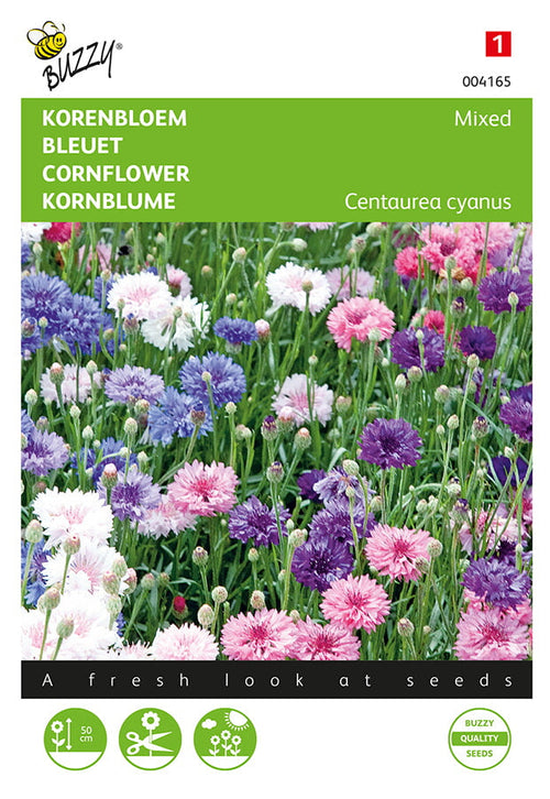 Buzzy Seeds Kornblume Gefüllte Mischung