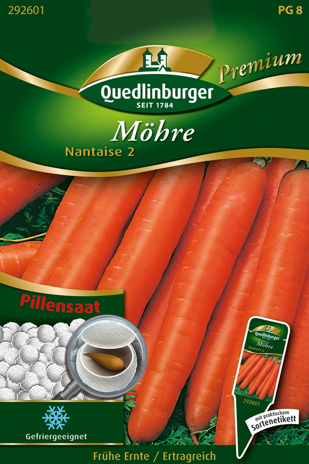 Quedlinburger Möhre Nantaise 2 Pillensaat