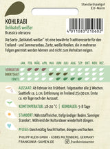 Frankonia Samen Kohlrabi Delikateß weißer