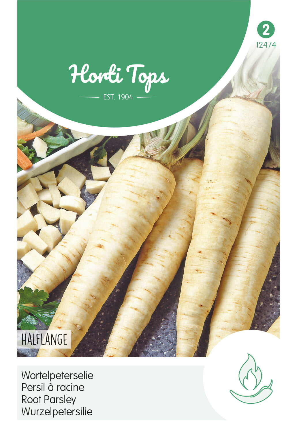 Horti Tops Wurzelpetersilie Halblange 2