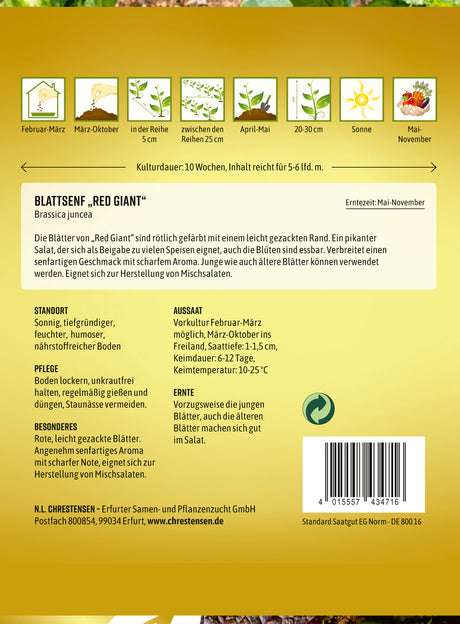 N.L. Chrestensen Blattsenf Red Giant