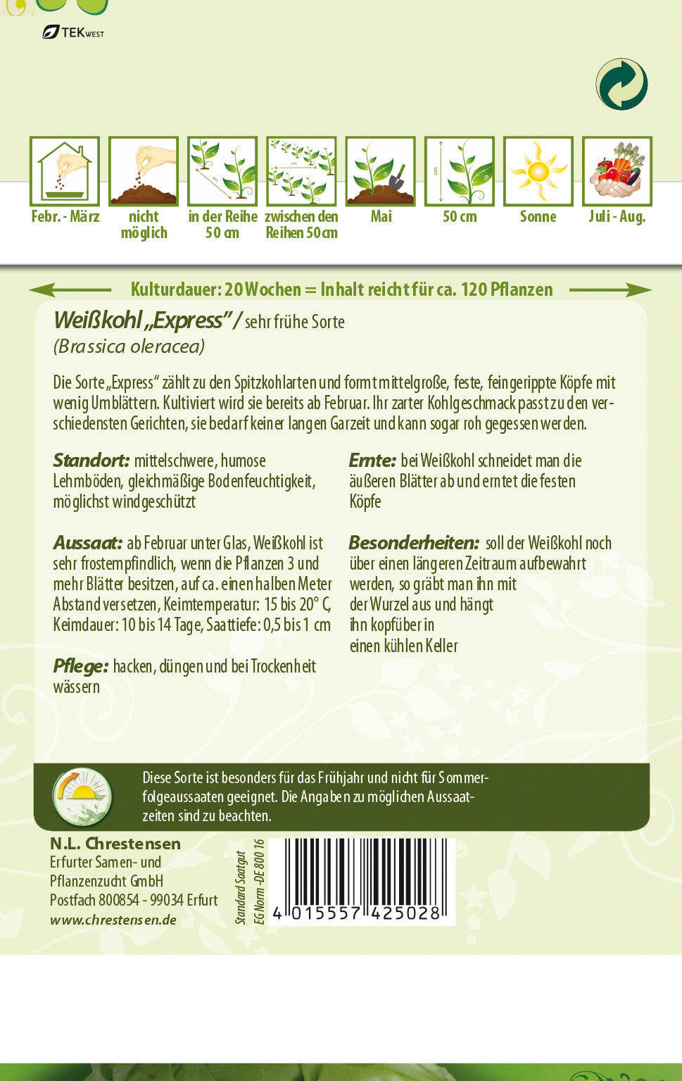 N.L. Chrestensen Weißkohl Express