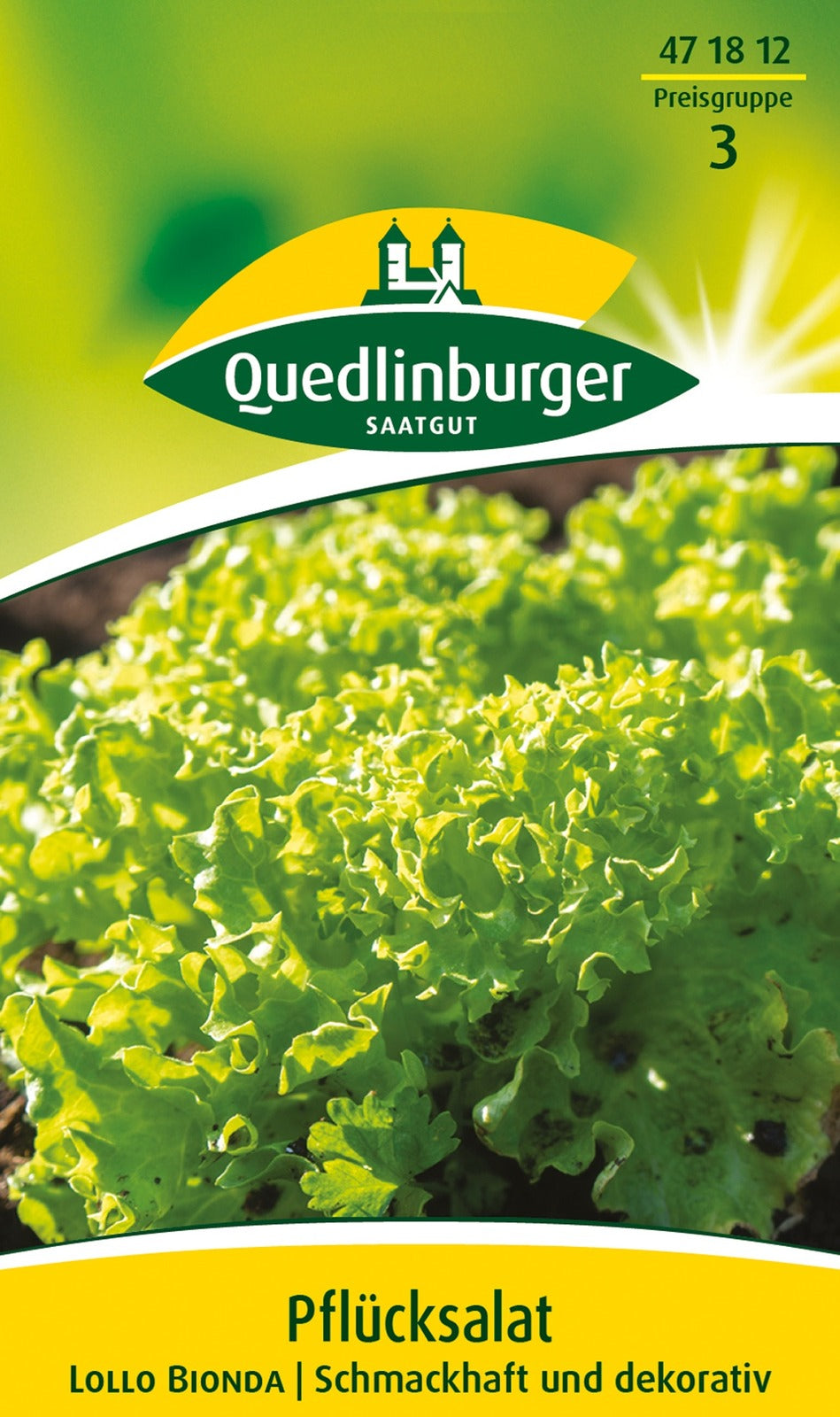 Quedlinburger Pflück-& Schnittsalat Lollo bionda