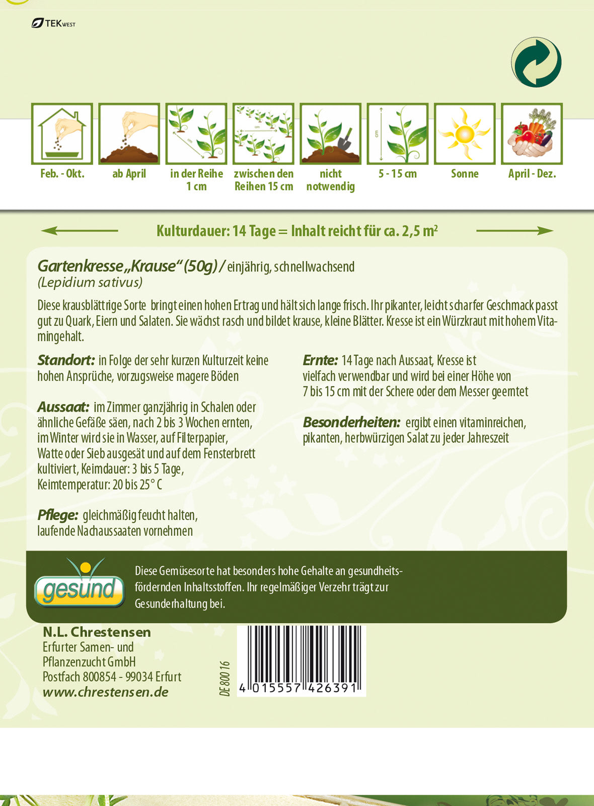N.L. Chrestensen Kresse Krause 50 g