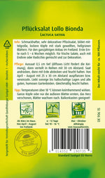 Quedlinburger Pflück-& Schnittsalat Lollo bionda