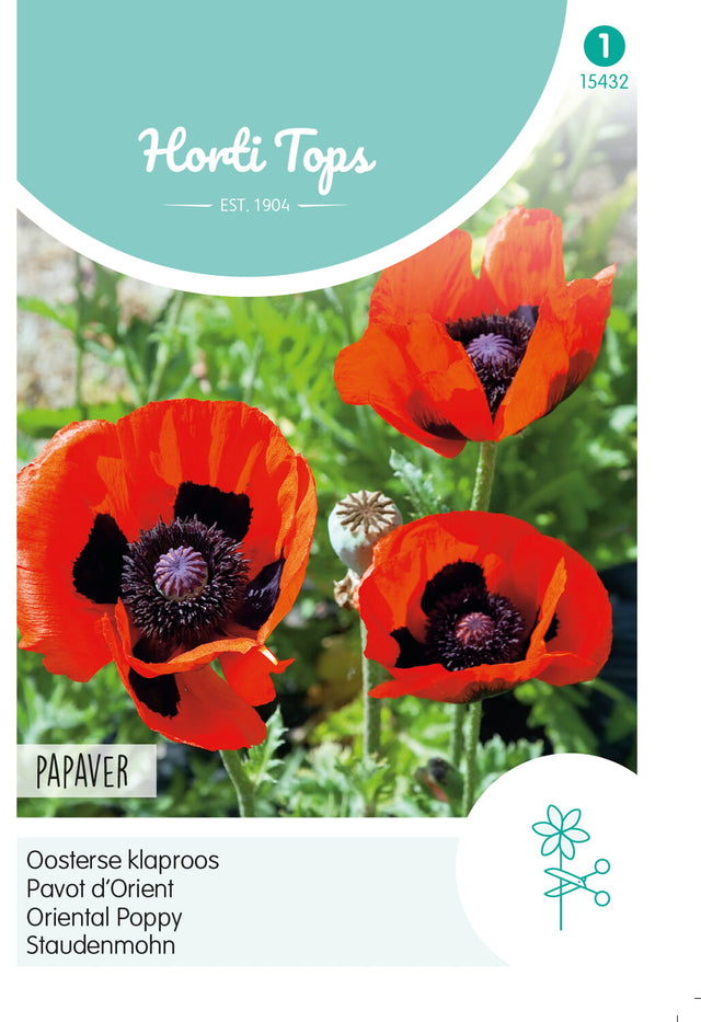 Horti Tops Orientalischer Mohn Rot
