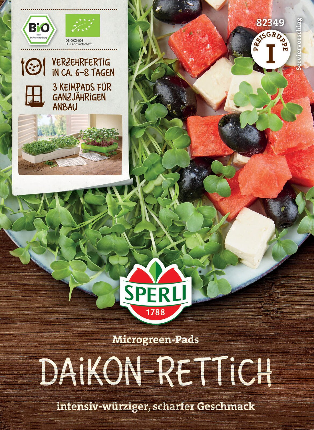 SPERLI BIO Microgreens Daikon-Rettich Nachfüllpad