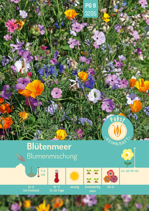 Pabst Keimkraft Blumenwiesen Japanischer Blumenteppich Niedrige Sommerblumen