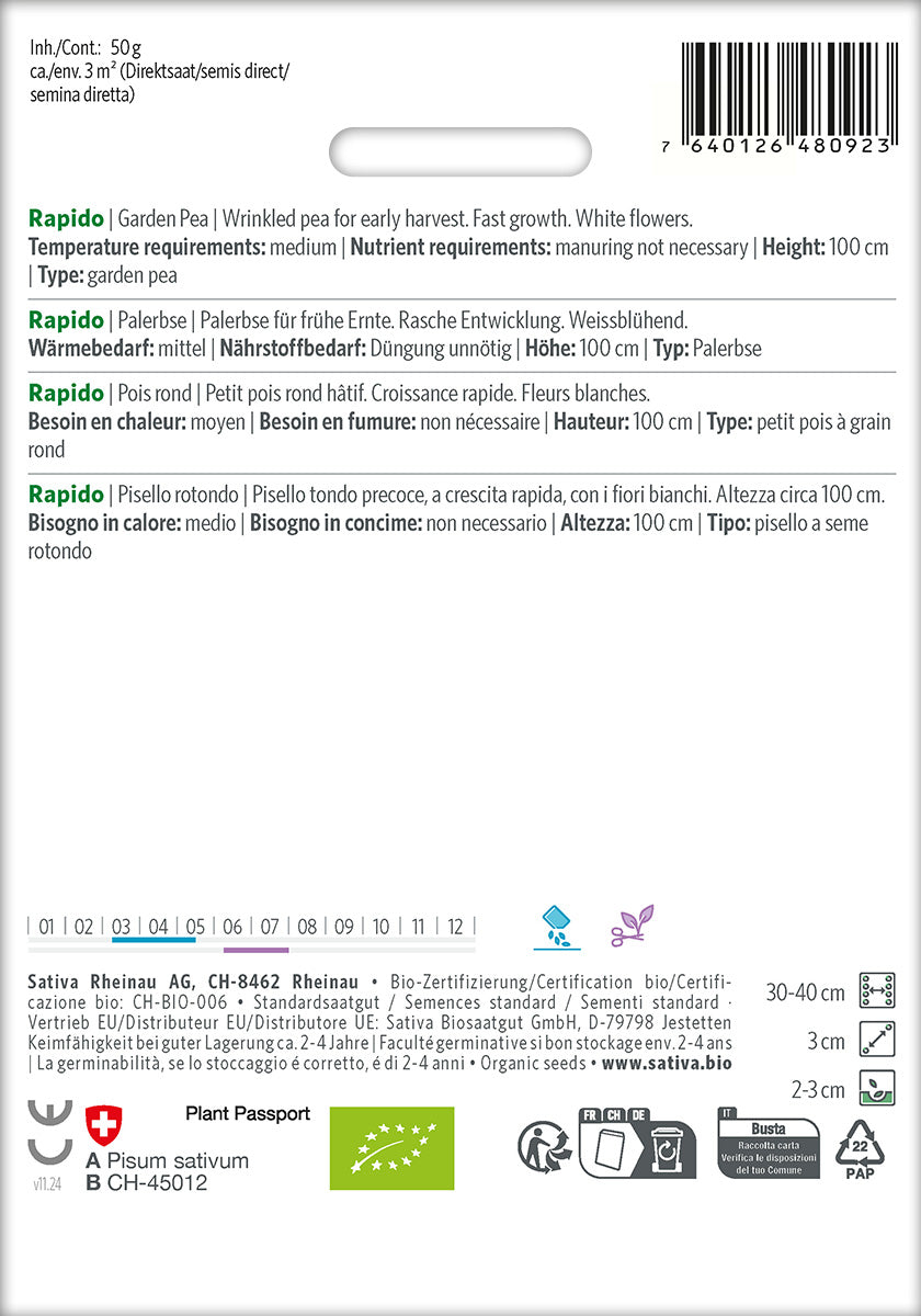 Sativa BIO Palerbse Rapido
