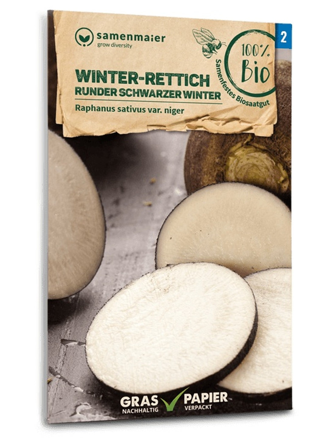 Samen Maier BIO Winter-Rettich Runder schwarzer