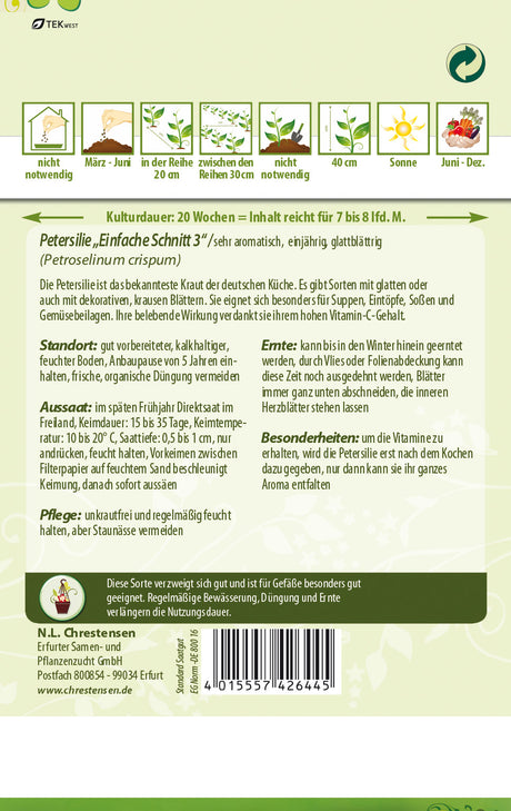 N.L. Chrestensen Petersilie Einfacher Schnitt 3