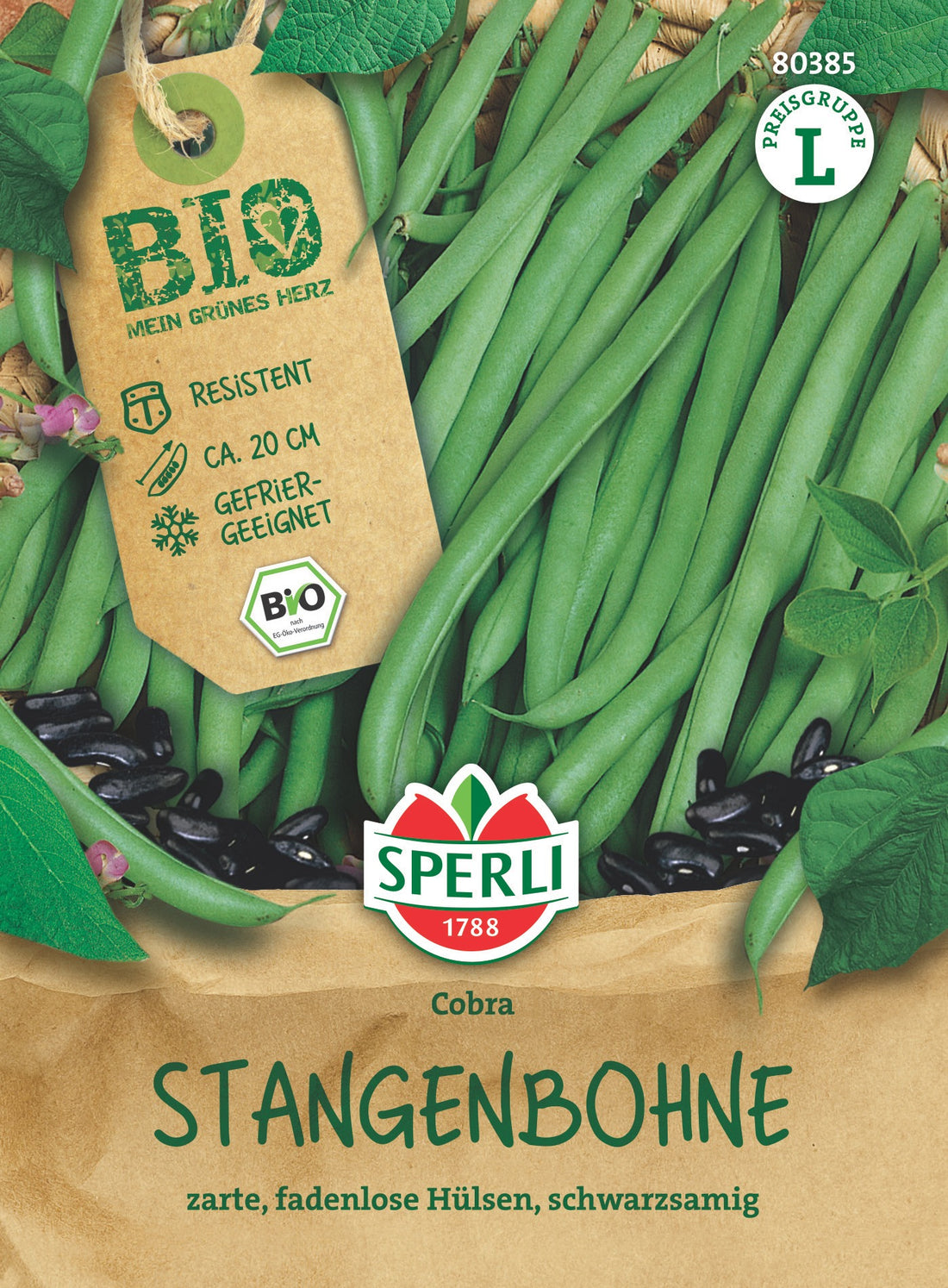 SPERLI BIO Stangenbohne Cobra