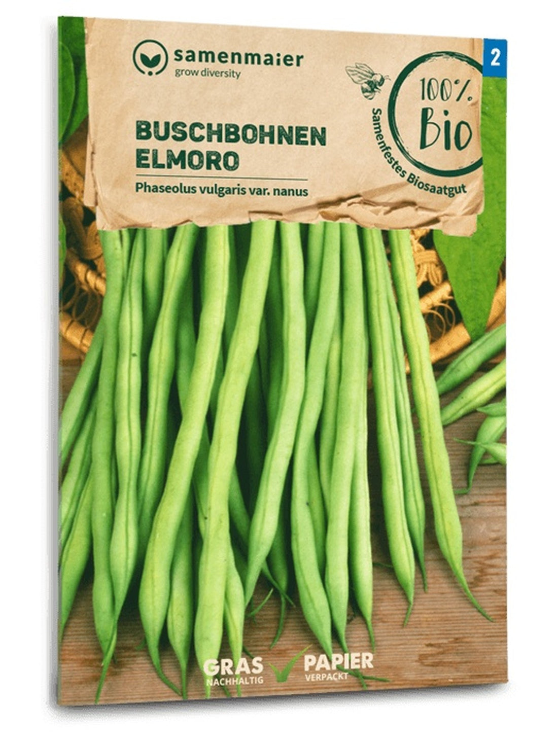 Samen Maier BIO Buschbohnen Elmoro