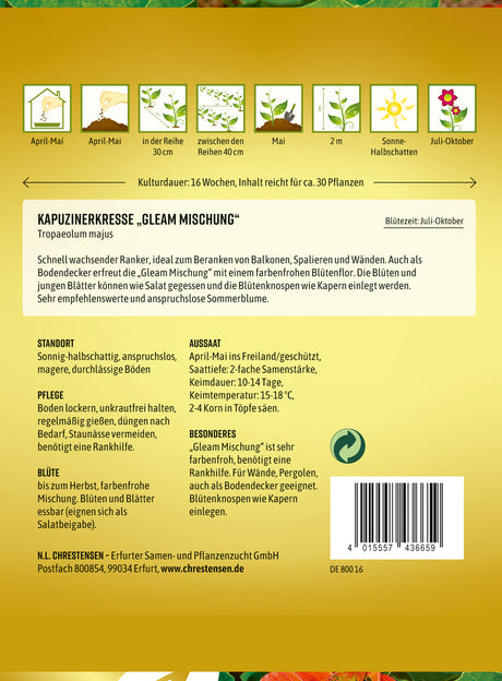 N.L. Chrestensen Kapuzinerkresse Gleam Mischung