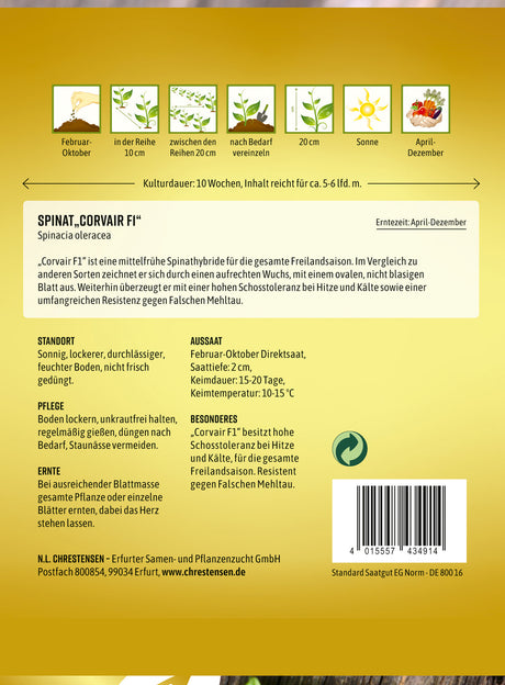 N.L. Chrestensen Spinat Yukon F1