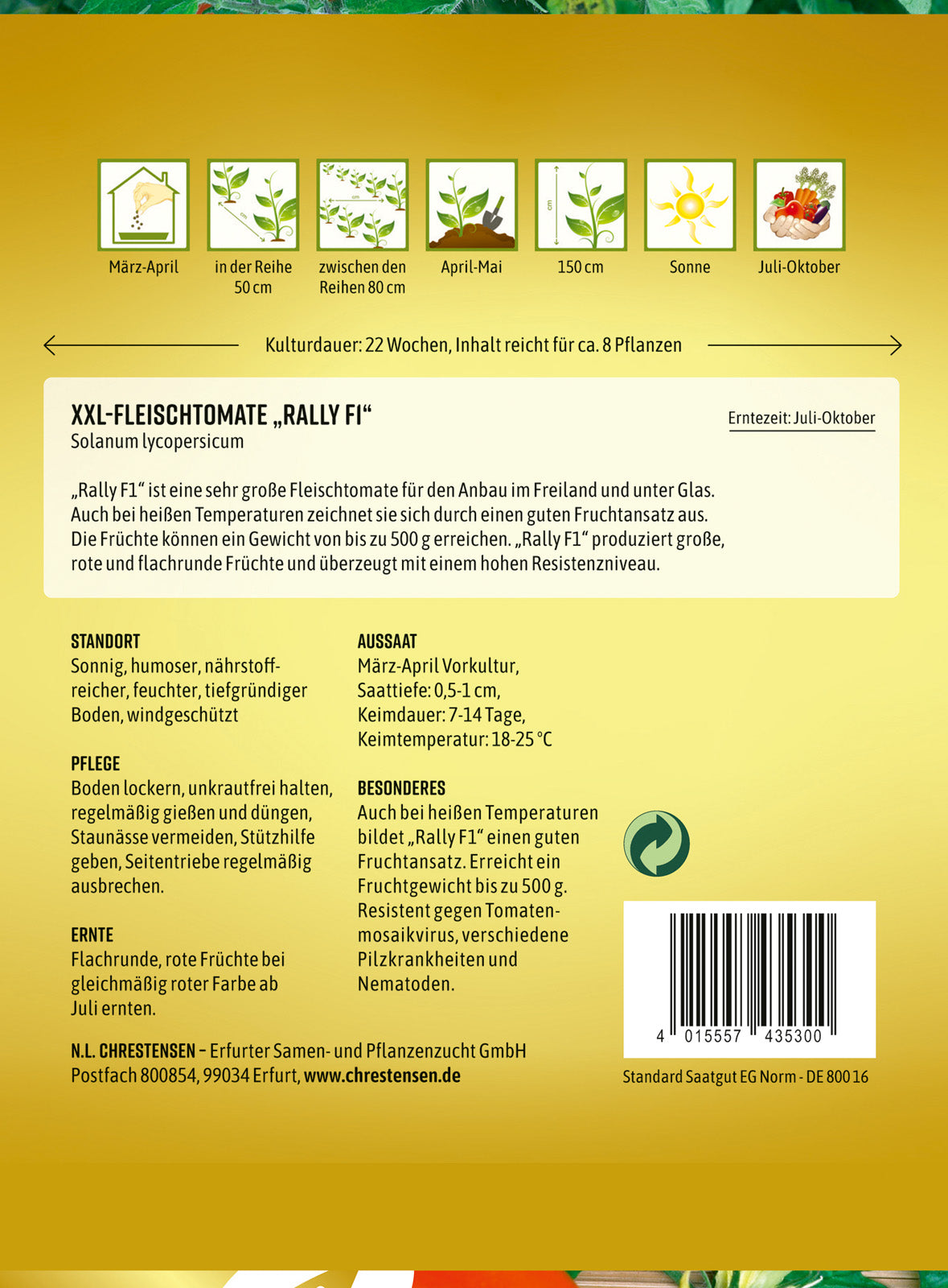 N.L. Chrestensen XXL-Fleischtomate Rally F1