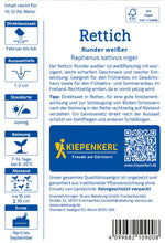 Kiepenkerl Rettich Runder weißer