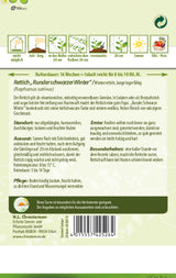 N.L. Chrestensen Rettich Runder schwarzer Winter