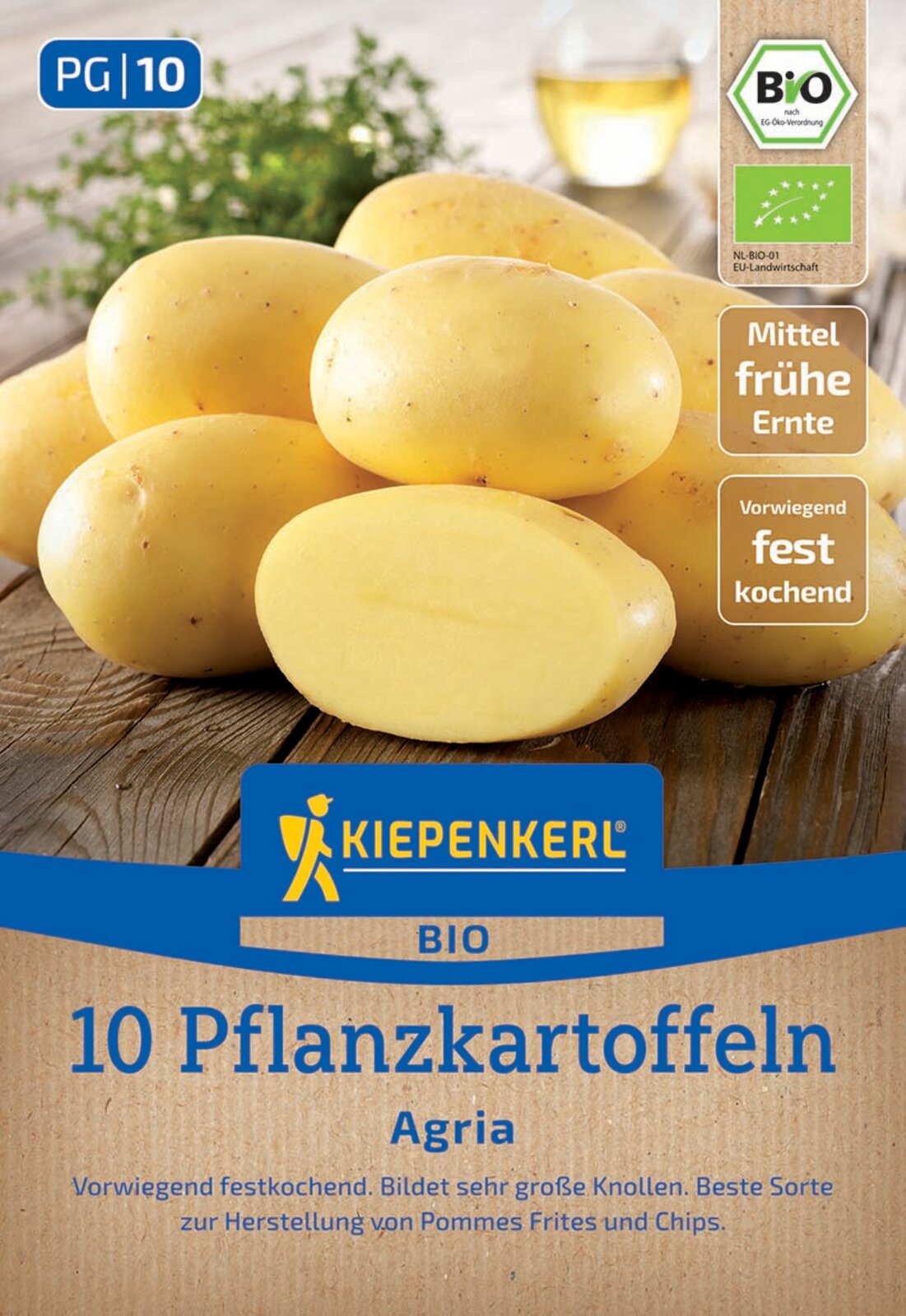 Kiepenkerl BIO Pflanzkartoffel Agria 10 Stück
