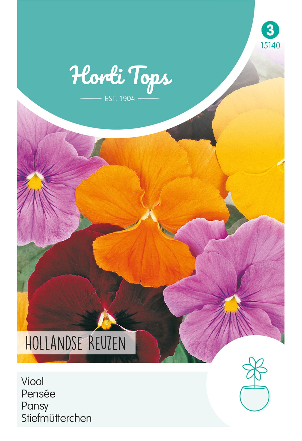 Horti Tops Garten-Stiefmütterchen Clear Crystals Mischung