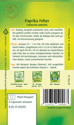 Quedlinburger Spitzpaprika Feher