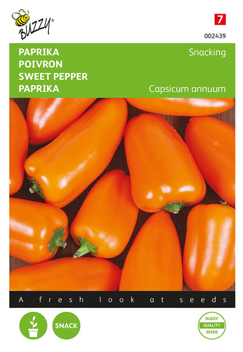 Buzzy Seeds Snackpaprika mini orange