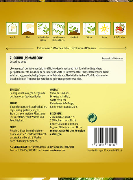 N.L. Chrestensen Zucchini Romanesco