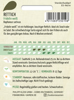 Frankonia Samen Rettich Fridolin weiß
