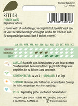 Frankonia Samen Rettich Fridolin weiß