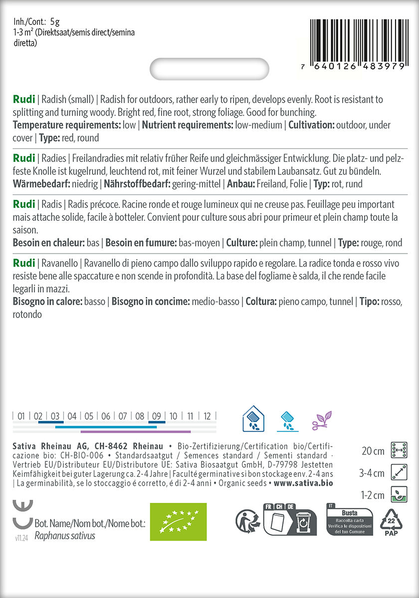 Sativa Radies Rudi