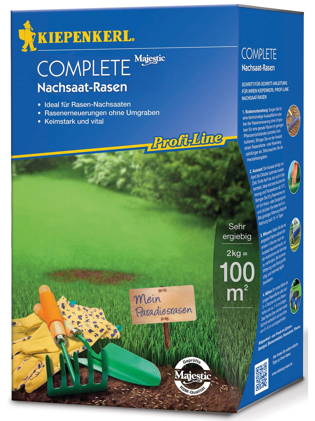 Kiepenkerl Nachsaatrasen Complete, 2 kg Profi-Line