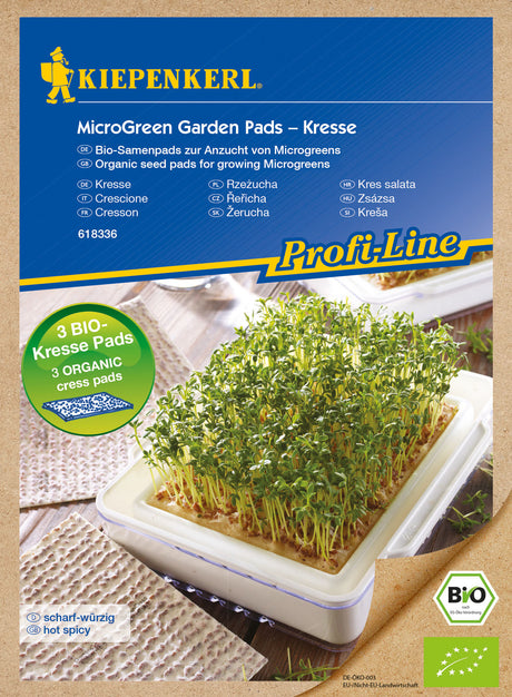 Kiepenkerl BIO Keimsprossen Microgreen Pads Kresse Nachfüllpad