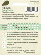 Frankonia Samen Petersilien Einfache Schnitt 3
