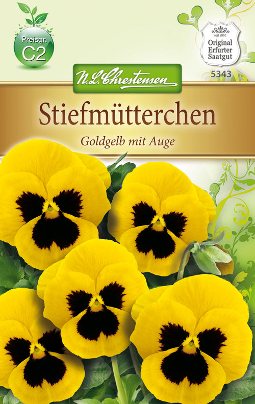 N.L. Chrestensen Viola witt. goldgelb mit Auge