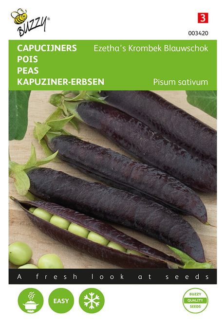 Buzzy Seeds Kapuzinererbse Ezetha’s Krombek Blauwschok