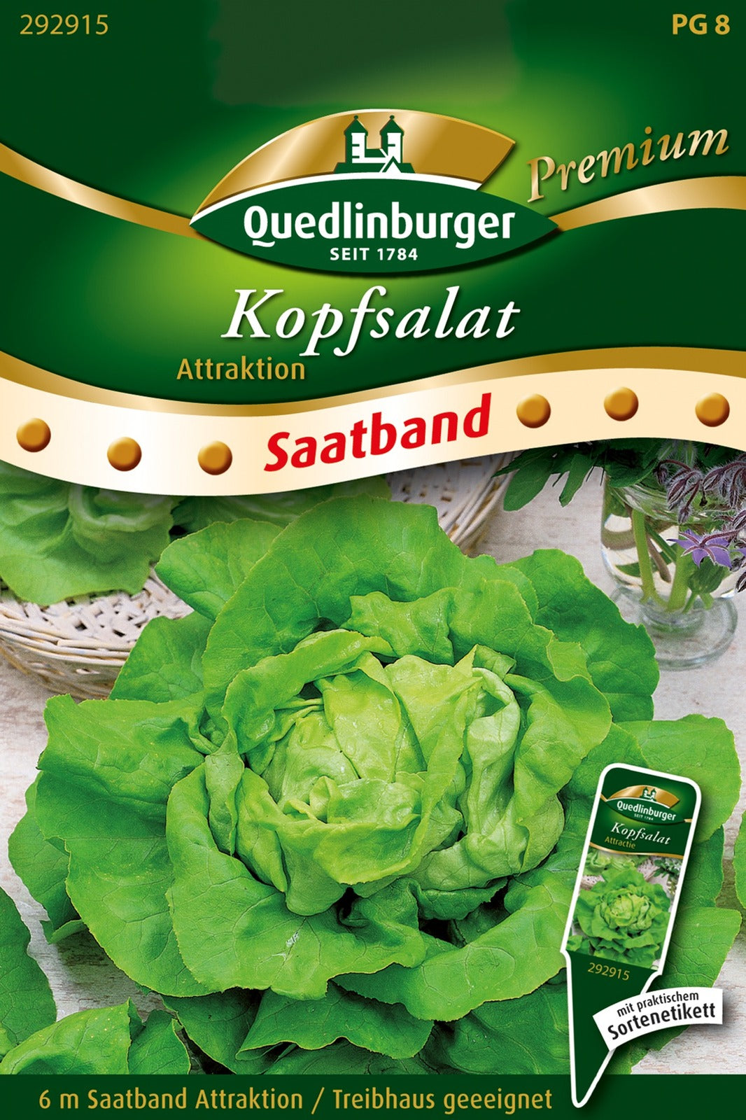 Quedlinburger Kopfsalat  Attraktion Saatband