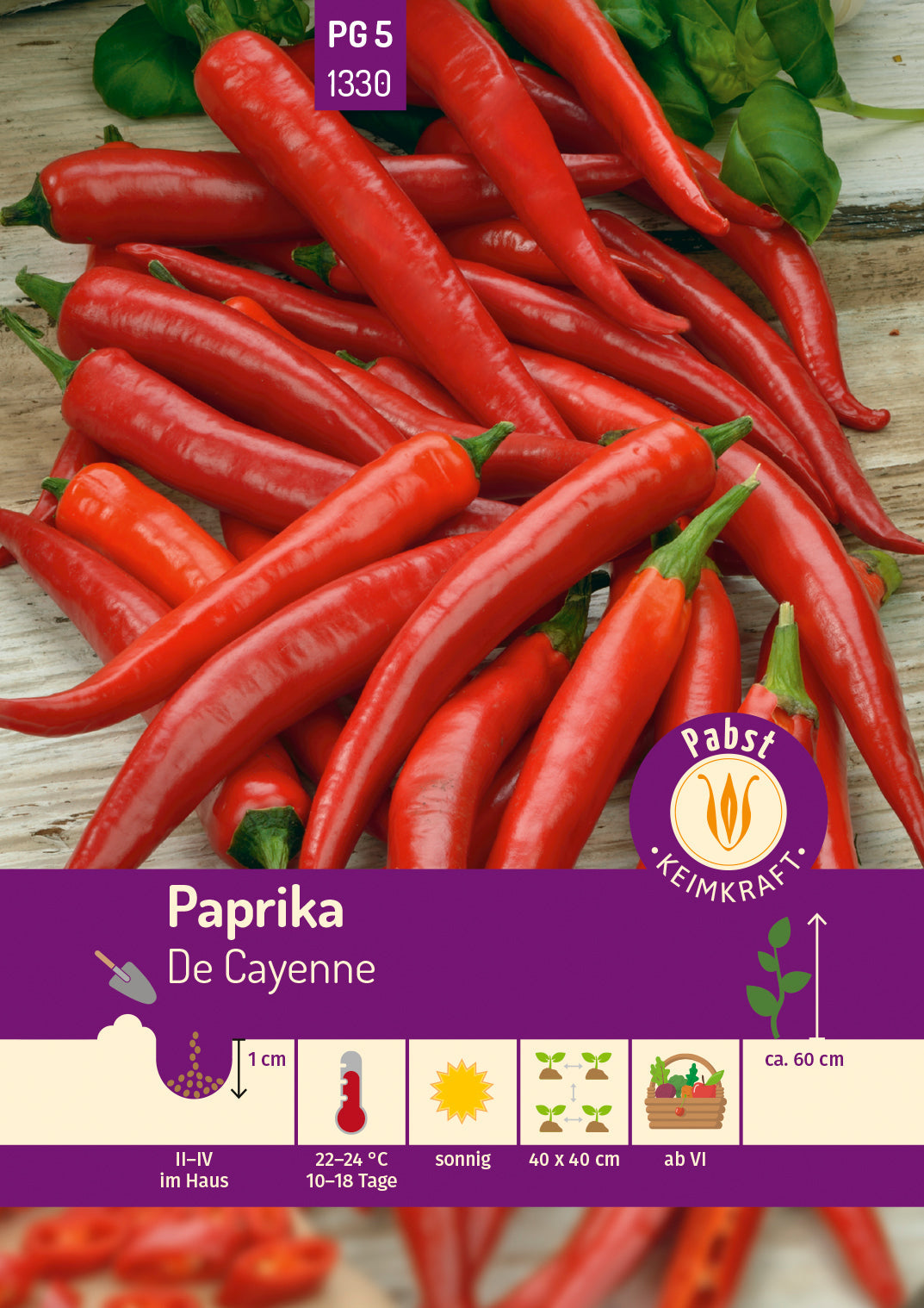 Pabst Keimkraft Gewürzpaprika De Cayenne