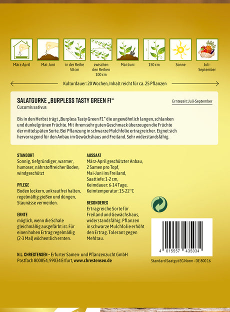 N.L. Chrestensen Salatgurke Burpless Tasty Green F1