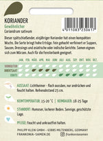 Frankonia Samen Koriander Gewöhnlicher