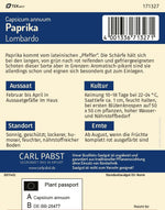 Pabst Keimkraft Spitzpaprika Lombardo