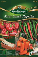 Quedlinburger Mini Snack Paprika  Hamik, Topepo rosso, Dolce di Bergamo Saatplatte