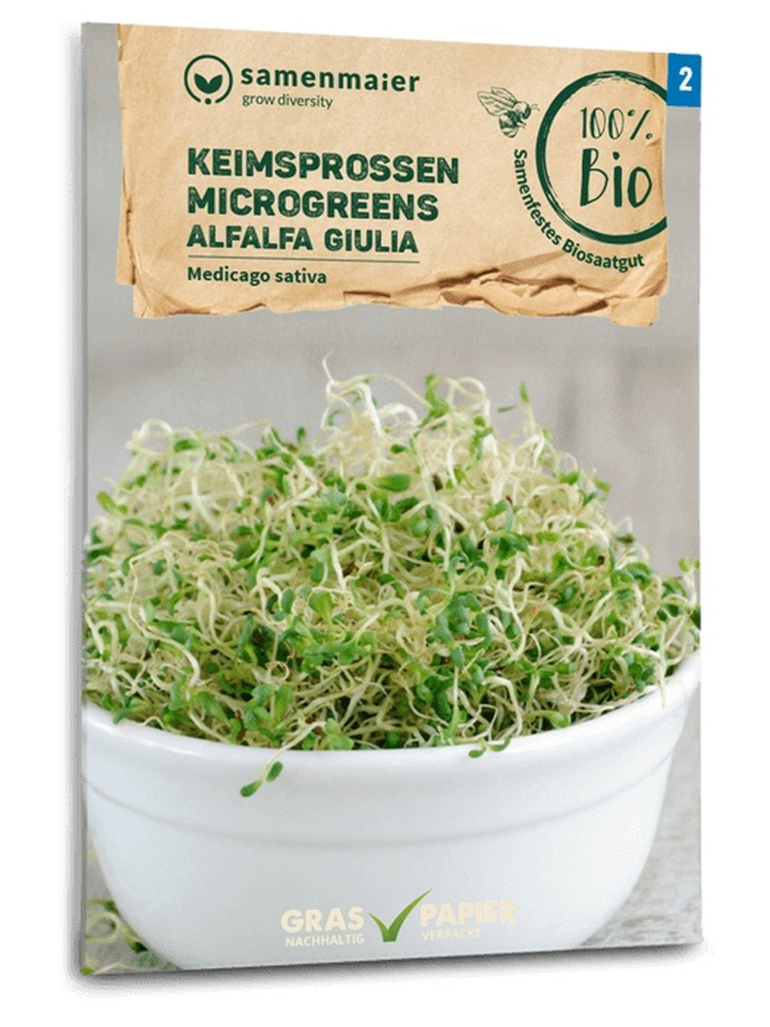 Samen Maier BIO Keimsprossen Alfalfa Giulia