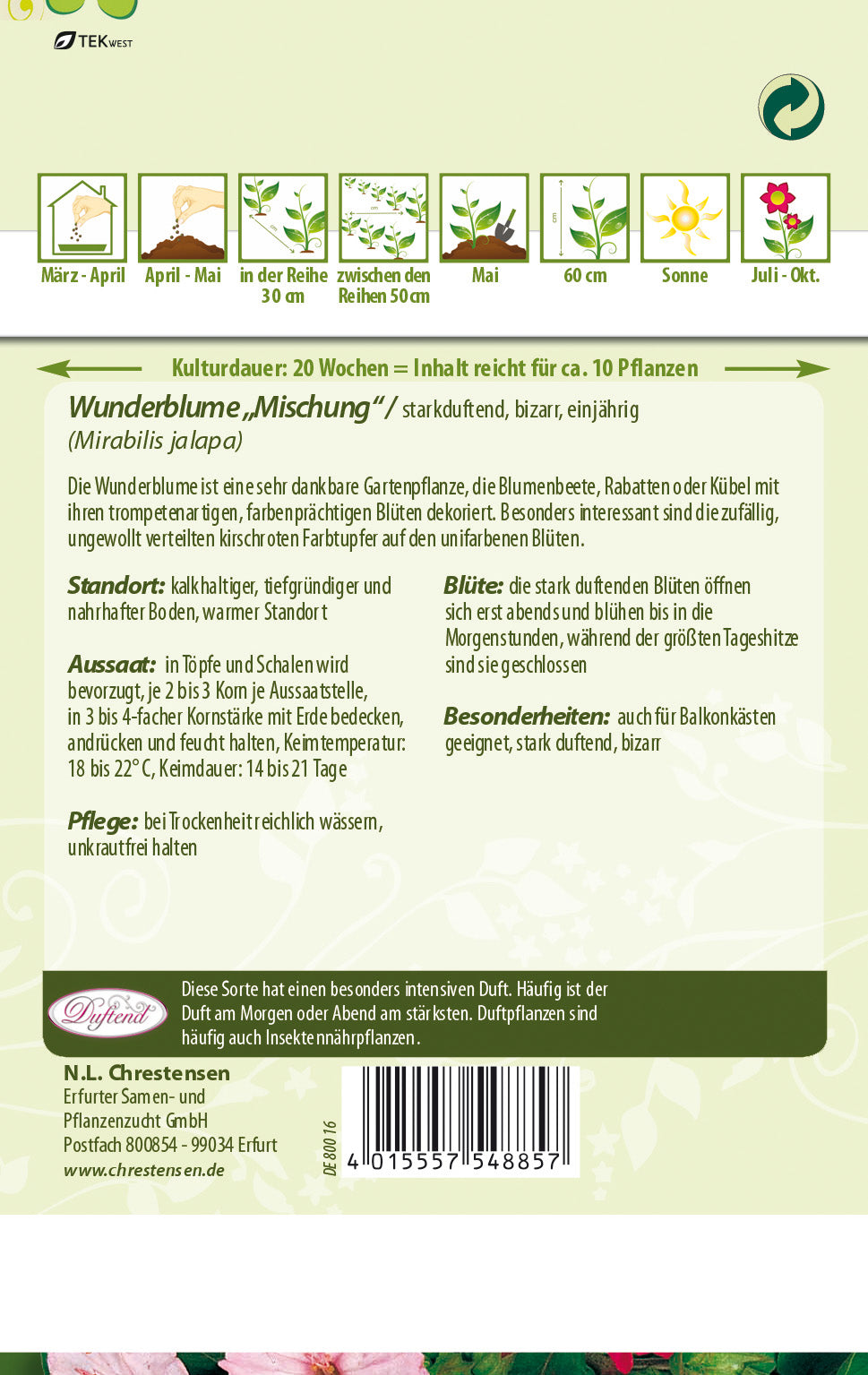 N.L. Chrestensen Wunderblume Mischung