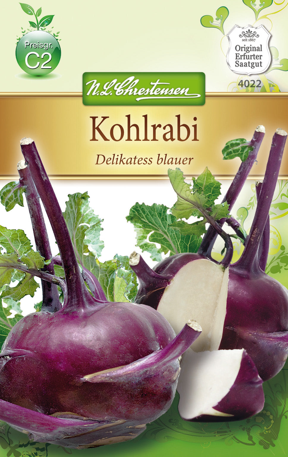 N.L. Chrestensen Kohlrabi Delikateß blauer